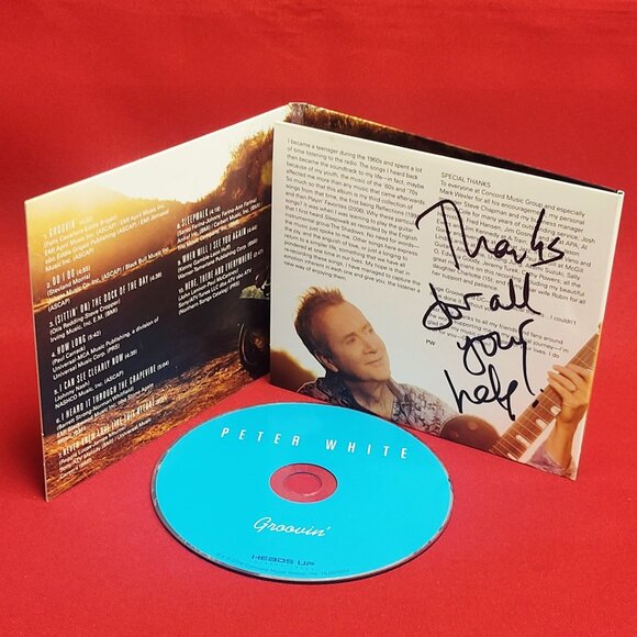 Peter White Groovin CD Signed 2016 - Picture 7 of 9